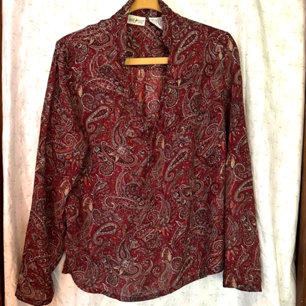 White Stag Woman's Dress Shirt sheer